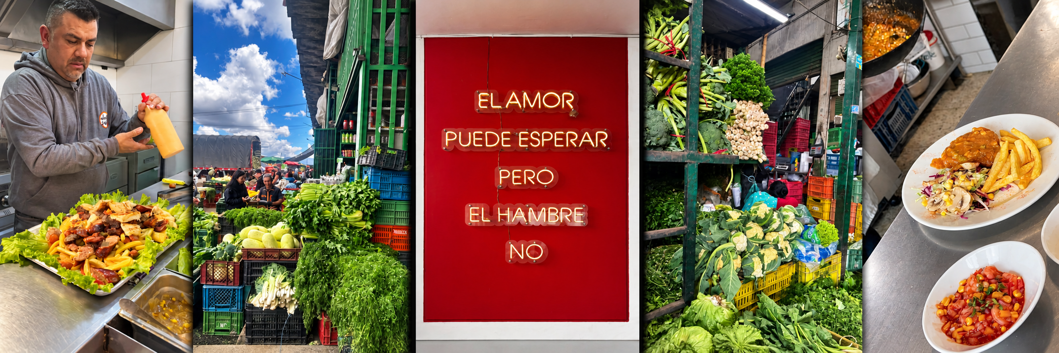 Gastronomía, platos y mercado de Corabastos