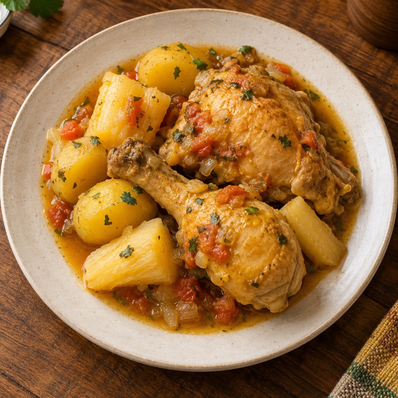 Gallina cocinada