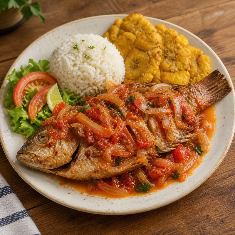 Mojarra en salsa